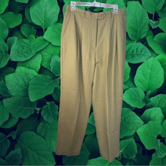 5 for $25🔥Lane Bryant Designs 100% Pure New Wool Tan Pants Size 18 - Picture 1 of 5